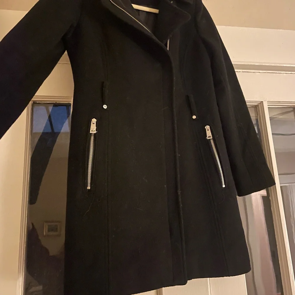 Black Michael Kors Wool Coat - Picture 1 of 2